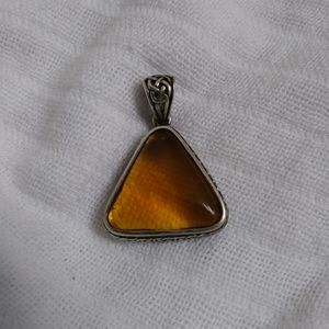 Sterling Silver Golden Obsidian Pendant